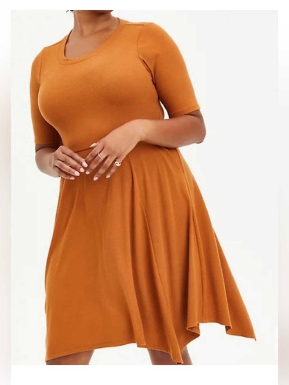 Torrid Ribbed Super Soft Short Sleeve Dress Like New Size 1
